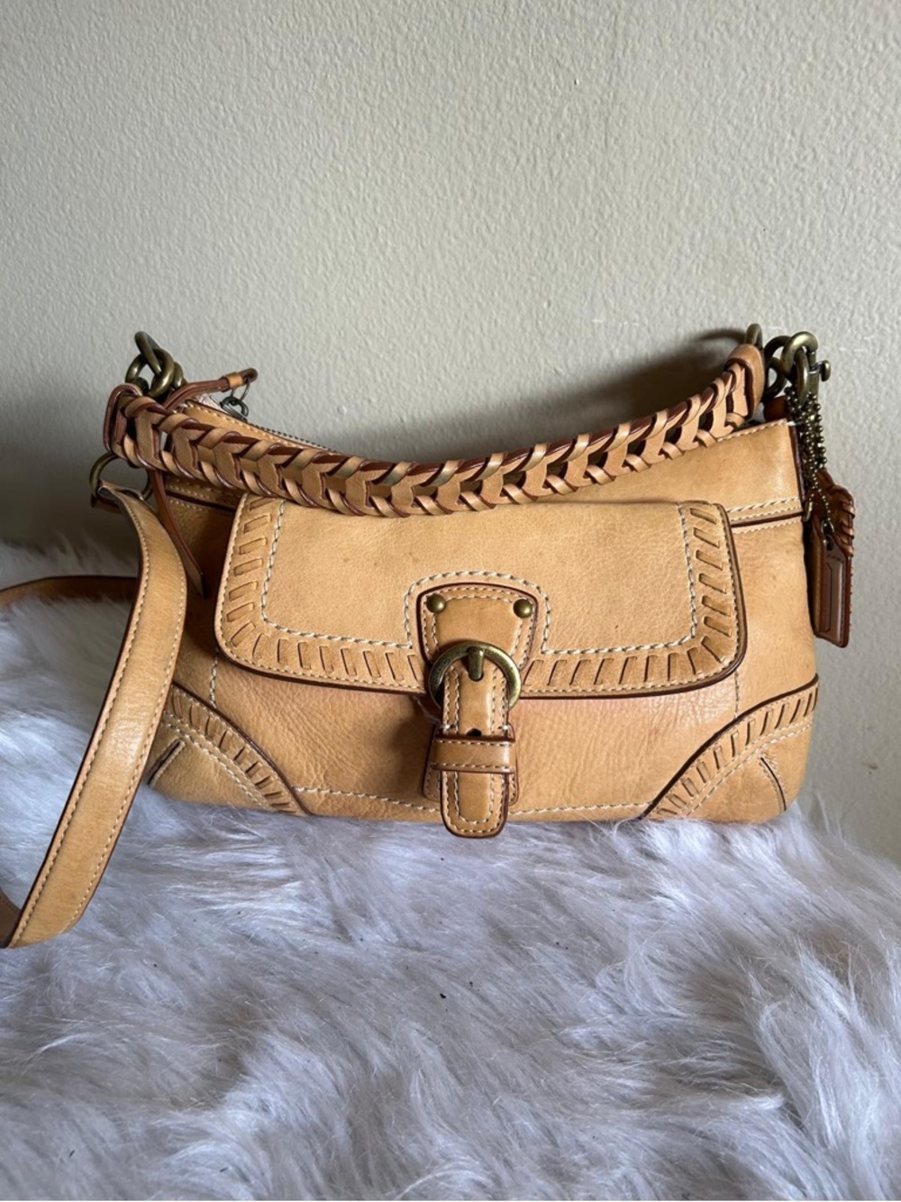 Coach y2k poppy whipstitch bag